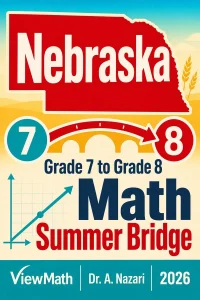 Nebraska NSCAS Grade 7 to Grade 8 Math Summer Bridge