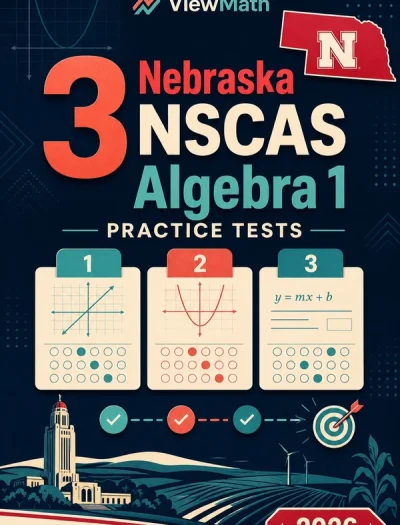 3 Nebraska NSCAS Algebra 1 Math Practice Tests