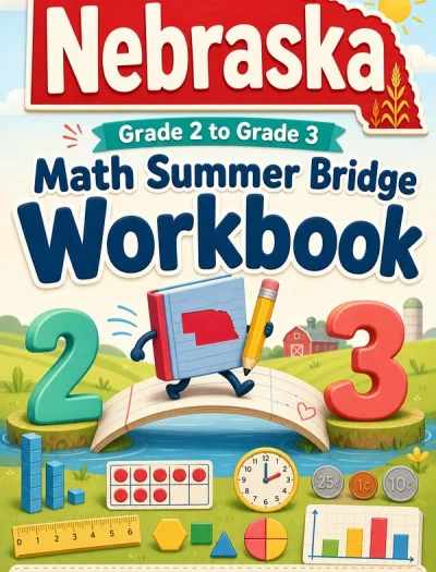 Nebraska Grade 2 to Grade 3 Math Summer Bridge Workbook