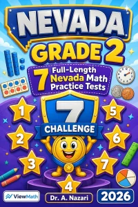 7 Full-Length Nevada Grade 2 Math Practice Tests