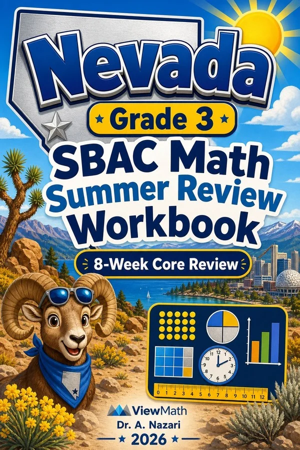 Nevada SBAC Grade 3 Math Summer Review Workbook