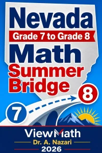 Nevada SBAC Grade 7 to Grade 8 Math Summer Bridge