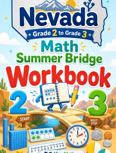 Nevada Grade 2 to Grade 3 Math Summer Bridge Workbook