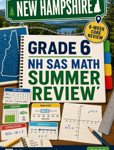 New Hampshire NH SAS Grade 6 Math Summer Review
