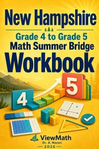 New Hampshire NH SAS Grade 4 Math Summer Bridge Workbook