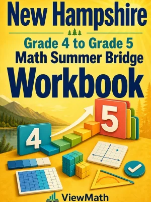 New Hampshire NH SAS Grade 4 Math Summer Bridge Workbook