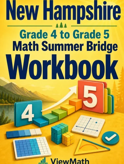 New Hampshire NH SAS Grade 4 Math Summer Bridge Workbook