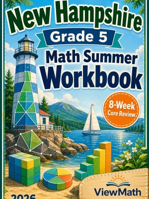 New Hampshire NH SAS Grade 5 Math Summer Review Workbook