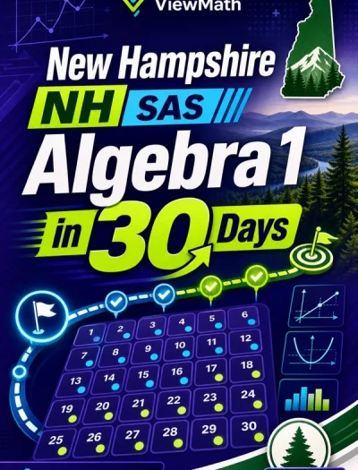 New Hampshire NH SAS Algebra 1 Math in 30 Days