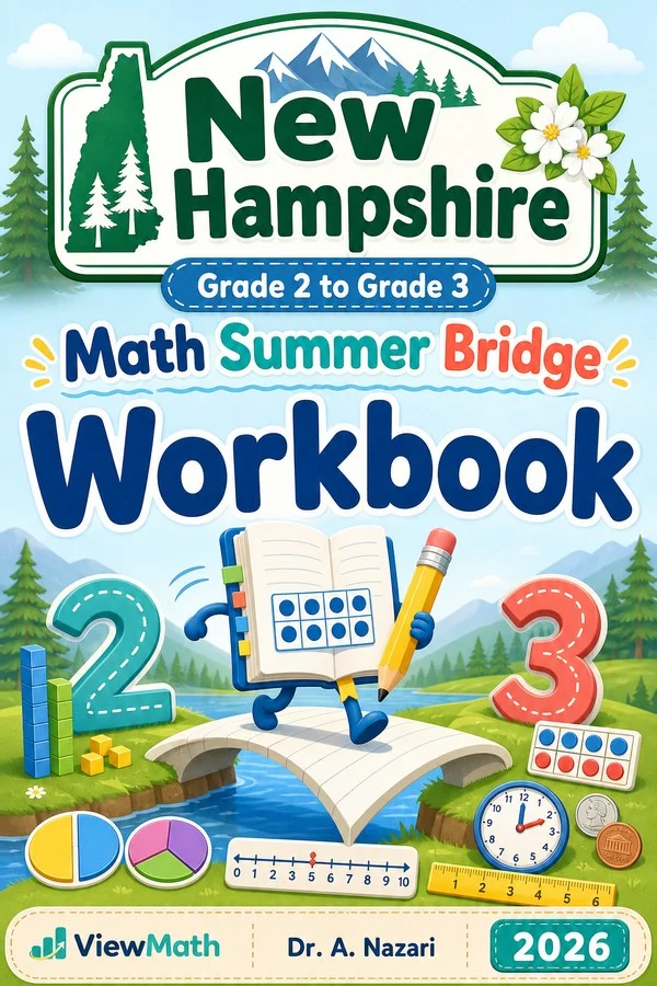 New Hampshire Grade 2 to Grade 3 Math Summer Bridge Workbook
