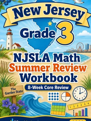 New Jersey NJSLA Grade 3 Math Summer Review Workbook