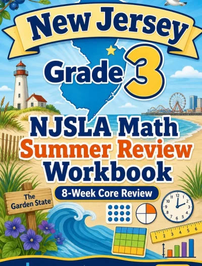 New Jersey NJSLA Grade 3 Math Summer Review Workbook