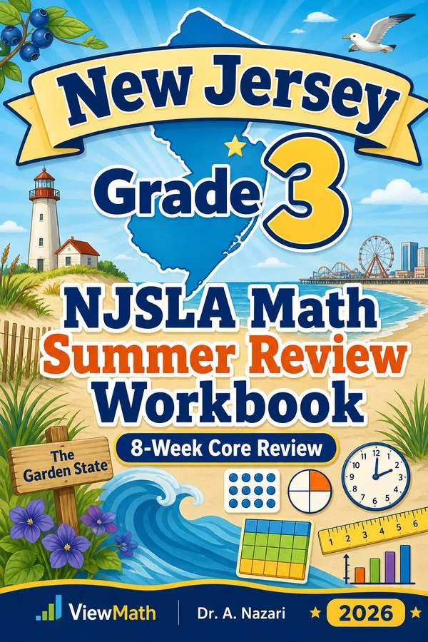 New Jersey NJSLA Grade 3 Math Summer Review Workbook