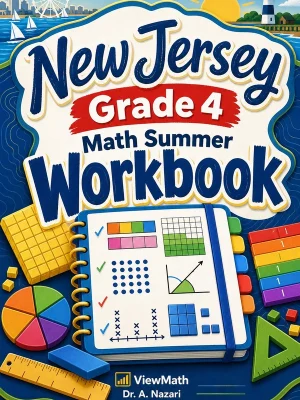 New Jersey NJSLA Grade 4 Math Summer Review Workbook