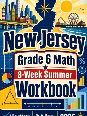 New Jersey NJSLA Grade 6 Math Summer Review Workbook