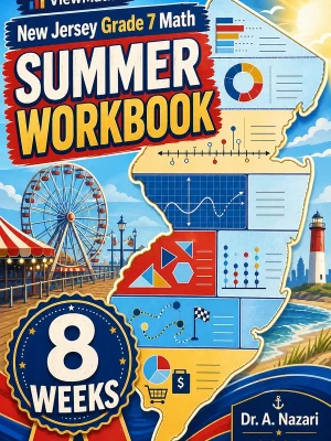 New Jersey NJSLA Grade 7 Math Summer Review Workbook