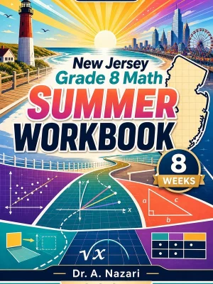 New Jersey NJSLA Grade 8 Math Summer Review Workbook