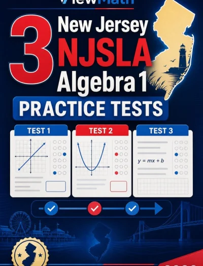 3 New Jersey NJSLA Algebra 1 Math Practice Tests