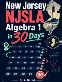New Jersey NJSLA Algebra 1 Math in 30 Days