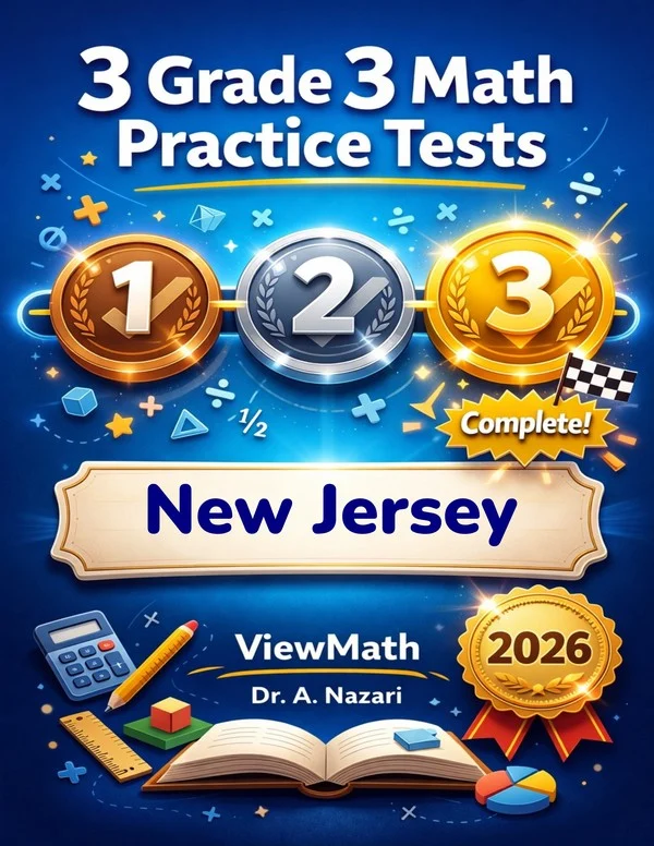 3 New Jersey NJSLA Grade 3 Math Practice Tests