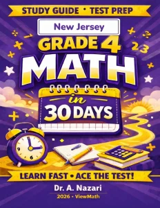 New Jersey NJSLA Grade 4 Math in 30 Days