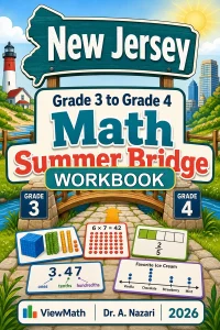New Jersey NJSLA Grade 3 Math Summer Bridge Workbook