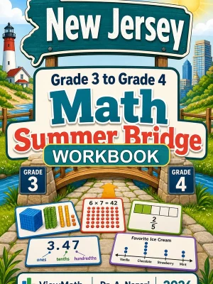 New Jersey NJSLA Grade 3 Math Summer Bridge Workbook