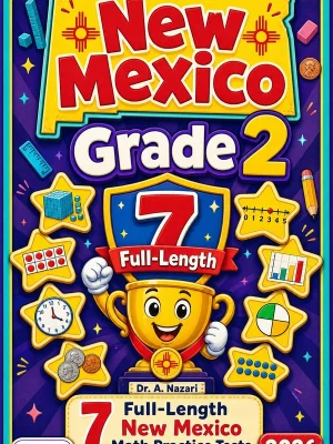 7 Full-Length New Mexico Grade 2 Math Practice Tests