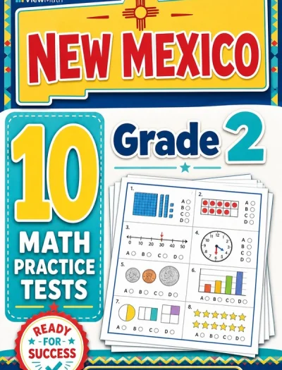 10 Full-Length New Mexico Grade 2 Math Practice Tests