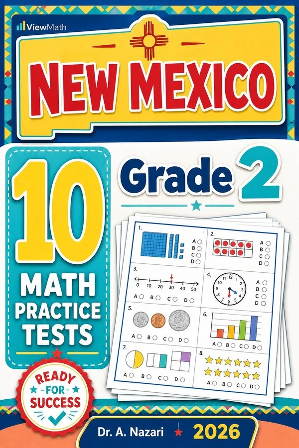 10 Full-Length New Mexico Grade 2 Math Practice Tests