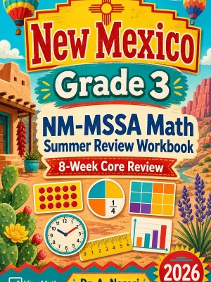 New Mexico NM-MSSA Grade 3 Math Summer Review Workbook