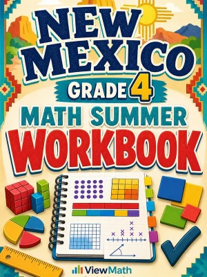 New Mexico NM-MSSA Grade 4 Math Summer Review Workbook