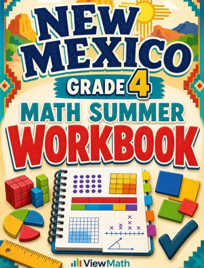 New Mexico NM-MSSA Grade 4 Math Summer Review Workbook