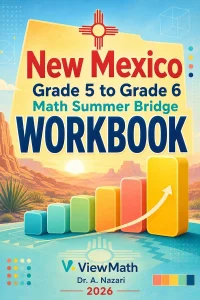 New Mexico NM-MSSA Grade 5 Math Summer Bridge Workbook