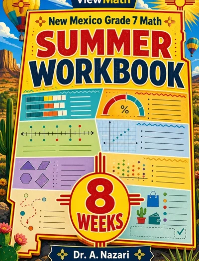 New Mexico NM-MSSA Grade 7 Math Summer Review Workbook