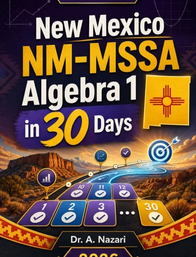 New Mexico NM-MSSA Algebra 1 Math in 30 Days