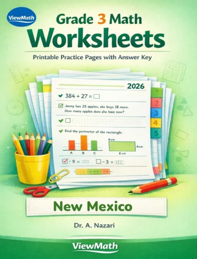 New Mexico NM-MSSA Grade 3 Math Worksheets