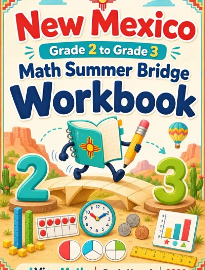 New Mexico Grade 2 to Grade 3 Math Summer Bridge Workbook