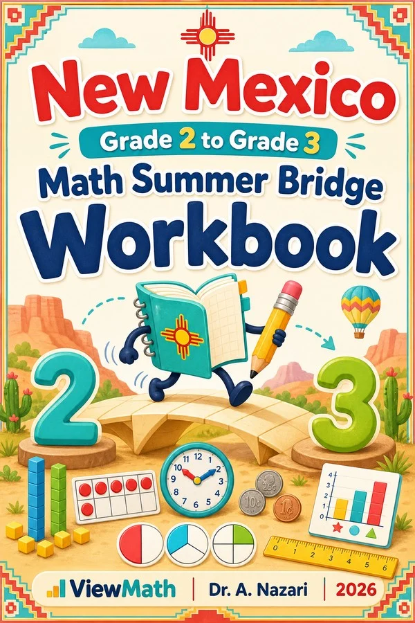 New Mexico Grade 2 to Grade 3 Math Summer Bridge Workbook