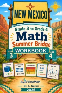 New Mexico NM-MSSA Grade 3 Math Summer Bridge Workbook