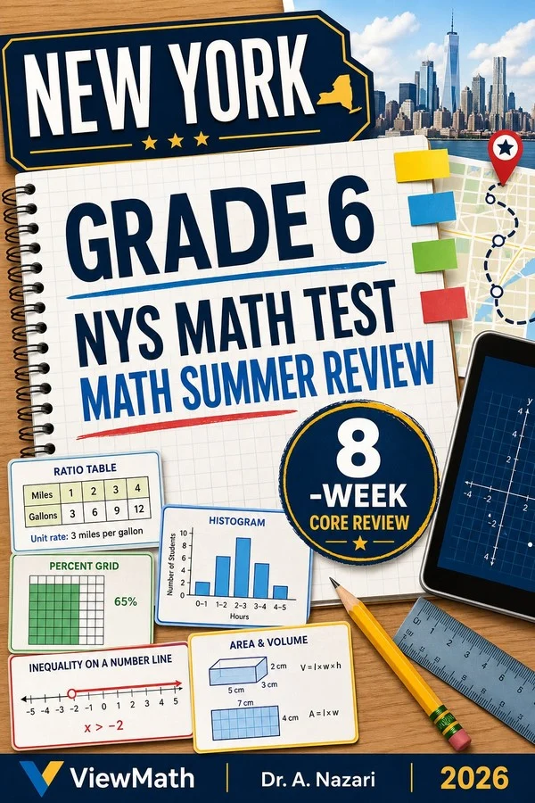 New York NYS Math Test Grade 6 Math Summer Review