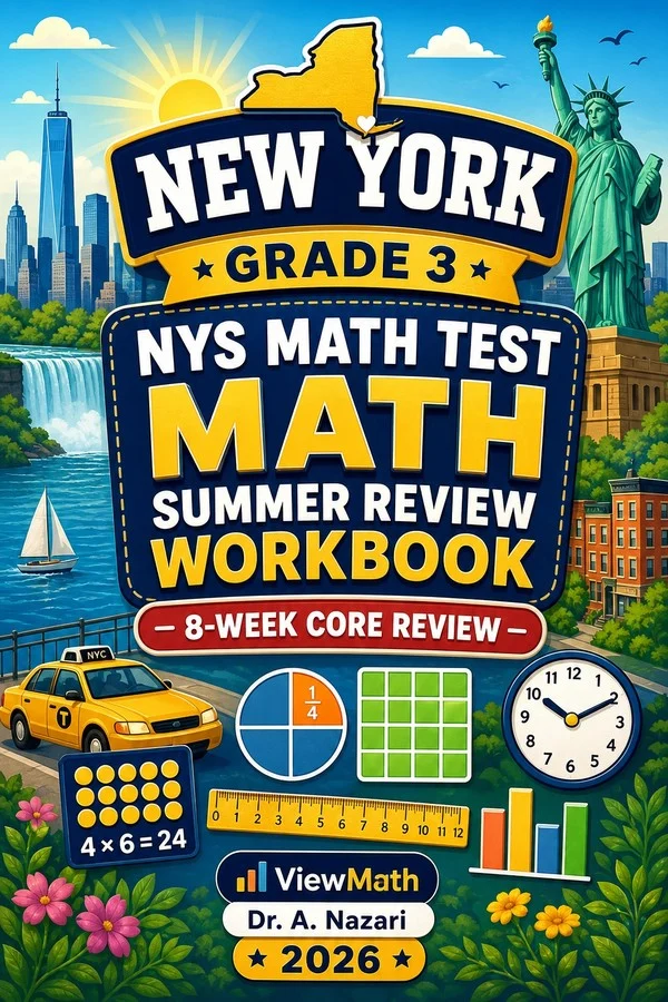 New York NYS Math Test Grade 3 Math Summer Review Workbook