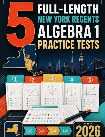 5 Full-Length New York Regents Algebra 1 Math Practice Tests