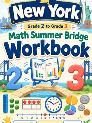 New York Grade 2 to Grade 3 Math Summer Bridge Workbook