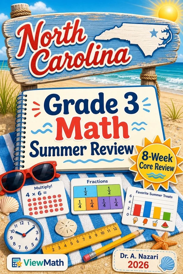 North Carolina NC EOG Grade 3 Math Summer Review