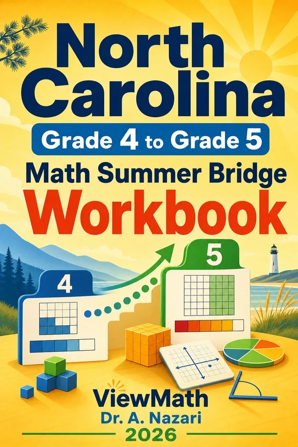 North Carolina NC EOG Grade 4 Math Summer Bridge Workbook