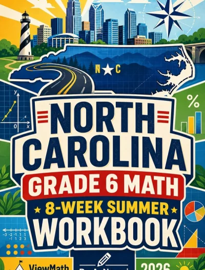 North Carolina NC EOG Grade 6 Math Summer Review Workbook