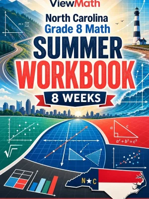 North Carolina NC EOG Grade 8 Math Summer Review Workbook