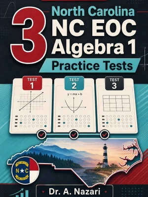 3 North Carolina NC EOC Algebra 1 Practice Tests
