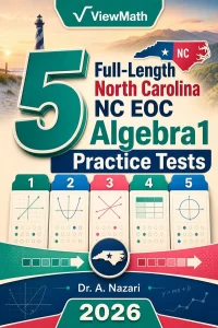 5 Full-Length North Carolina NC EOC Algebra 1 Math Practice Tests